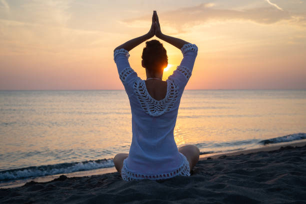 istock Woman practicing yoga in nature 1283192744