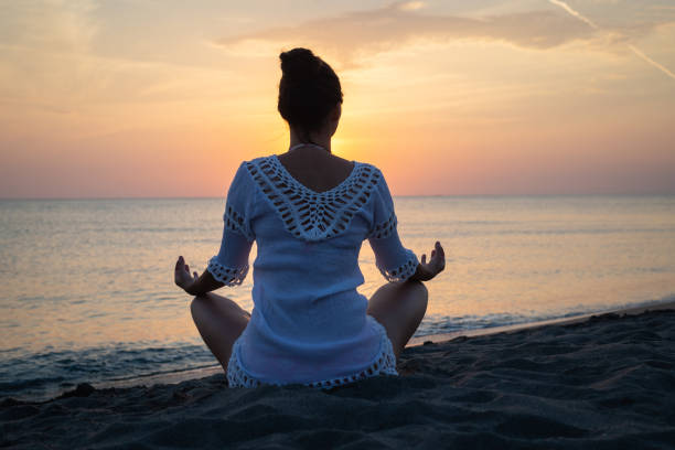 istock Woman practicing yoga in nature 1283192806