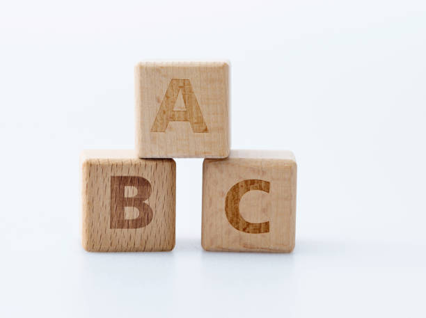 istock Wooden blocks with letters A B C 1283194315