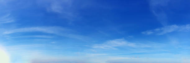 istock Panorama sky with cloud on a sunny day. 1283196760