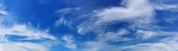 istock Panorama sky with cloud on a sunny day. 1283196775
