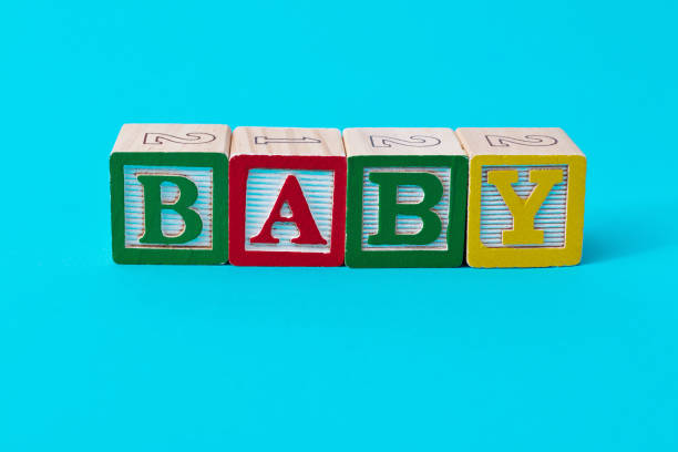istock Wooden blocks with word baby 1283198509