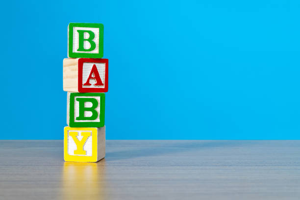 istock Wooden blocks with word baby 1283199770