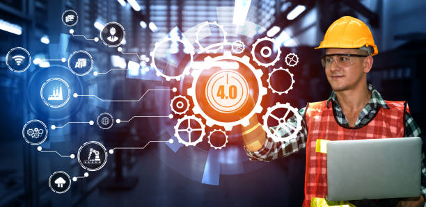 istock Engineering technology and industry 4.0 smart factory concept 1283203741
