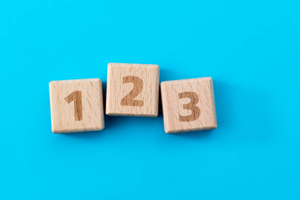 istock Wooden toy blocks with number 123 1283205324