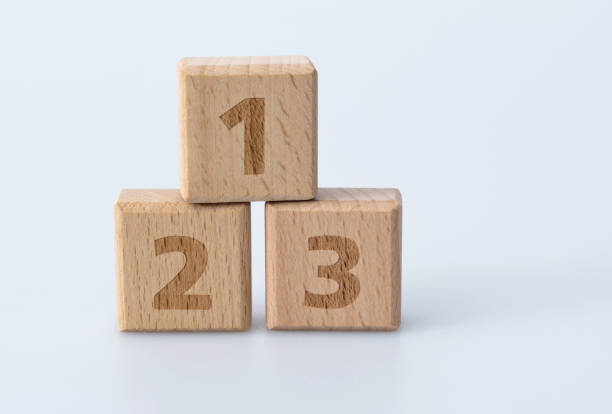 istock Wooden toy blocks with number 123 1283206001