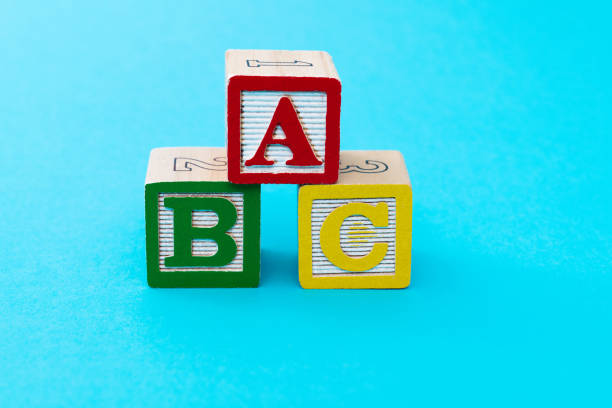 istock Wooden blocks with letters A B C 1283206649