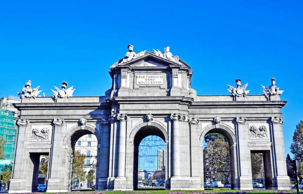 istock Alcala Gate. Alcala gate in Madrid, Spain 1283208044