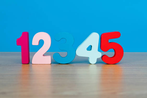 Numbers in a classroom for educational practice.