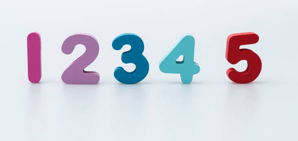 istock Wooden number 12345 on white background 1283211018