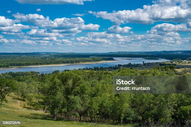 View Of Missouri River Valley From Fort Ransom State Park Stock Photo - Download Image Now