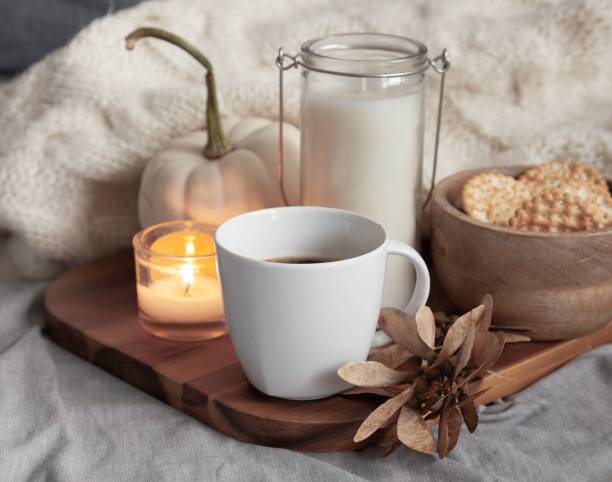 istock cosy autumn breakfast in bed 1283214412
