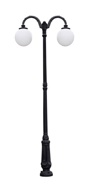 istock Street lamp isolated on white background. Street lamppost 1283215908