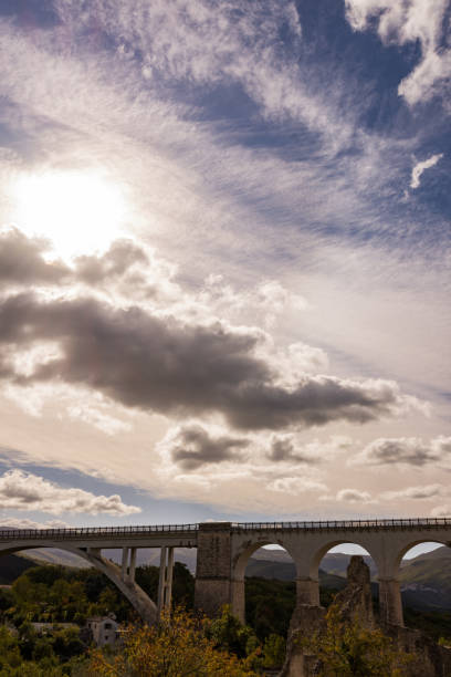 istock Isernia, Molise, Italy. Santo Spirito railway bridge. View 1283216018