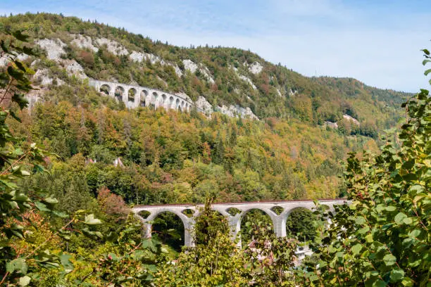 Photo of The viaducts of morez in the Jura mountains