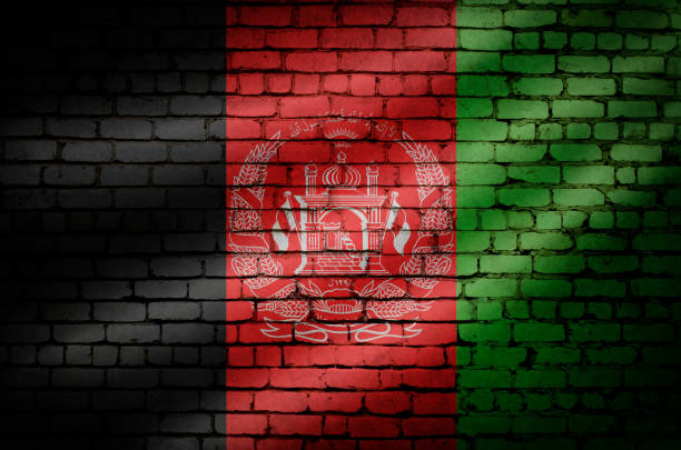istock The Afghanistan flag on the brick wall 1283217749