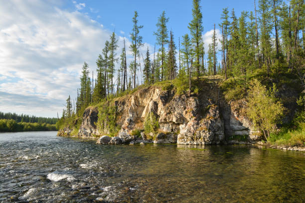 istock Taiga river in the Komi Republic. 1283224475