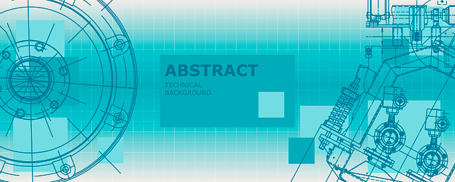 Mechanical Engineering Drawing Abstract Drawing Stock Illustration ...