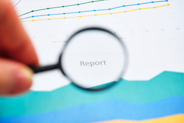 istock Business concept with graphs for the report and their analysis 1283231480