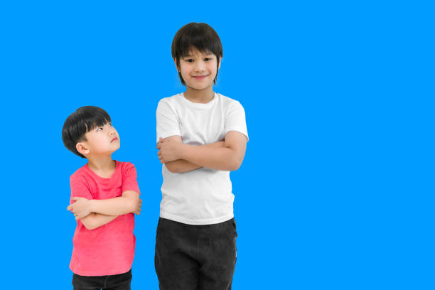 Big and small boy concept with be friends.