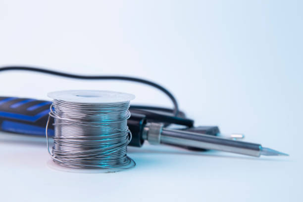 istock Solder for soldering with a soldering 1283233759
