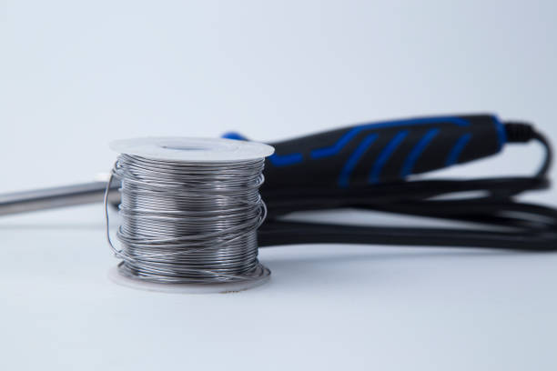 istock Solder for soldering with a soldering 1283233760