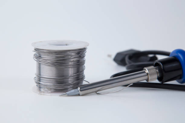 istock Solder for soldering with a soldering 1283233777
