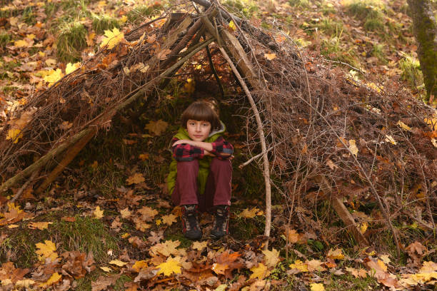 istock The house for children is made by hand. 1283237023