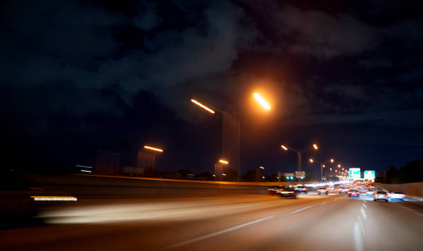 istock Traffic speeding at a Florida highway during night hours 1283237247