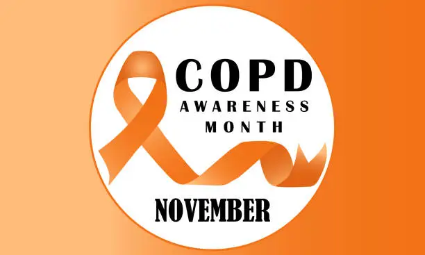 Vector illustration of COPD Awareness Month Banner Design