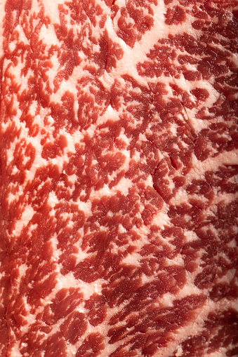 Kuroge Washu is unique in the beef world, and in the entire animal kingdom, for its genetic predisposition to developing fine-grained, speckled fat marbling inside the meat itself.