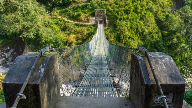 istock Bridge during ABC trekking, Himalayas 1283253581