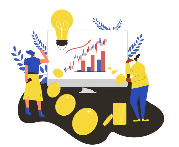 istock Invest in the company's bonds. Stock market image. 1283257548