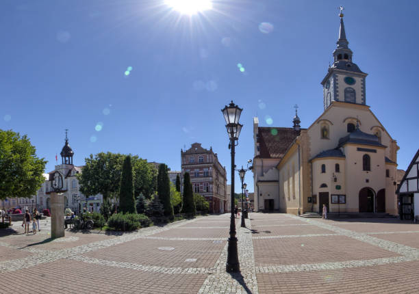 istock Main Market Square and Town Hall - Wejherowo, Kashubia 1283258748