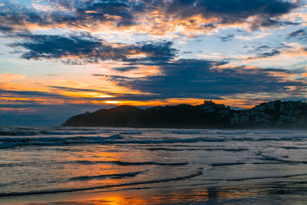 istock Beautiful warm sunset in acapulco's beach 1283265585