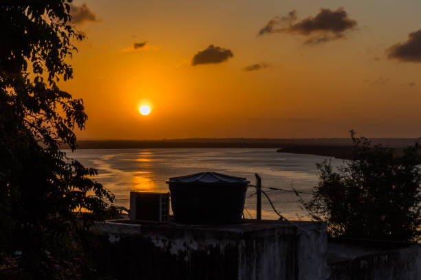 Spectacular sunset over the Potengi River in Natal, Rio Grande do Norte Brazil