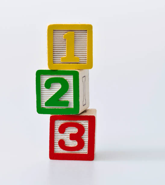 istock Wooden toy blocks with number 123 1283269442