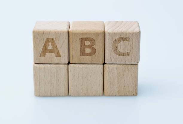 istock Wooden blocks with letters A B C 1283270069