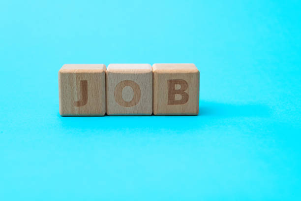 istock Wooden blocks with word job 1283272463