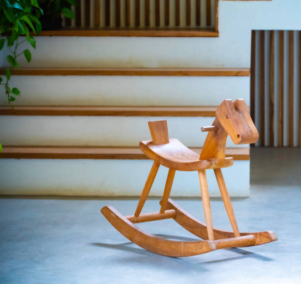 istock Wooden rocking horse 1283275827