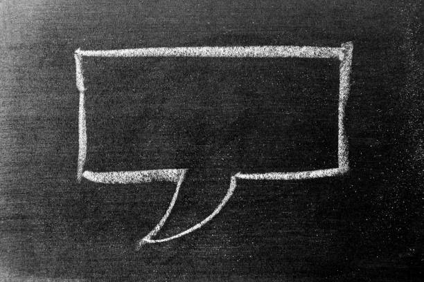 istock White color chalk hand drawing in square bubble speech shape with blank space on black board background 1283280995