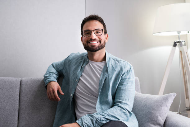 istock Casual Man Video Conference Chat Men 1283281200