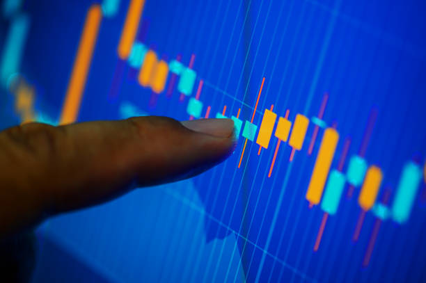 istock Online financial analysis on a computer monitor 1283286361