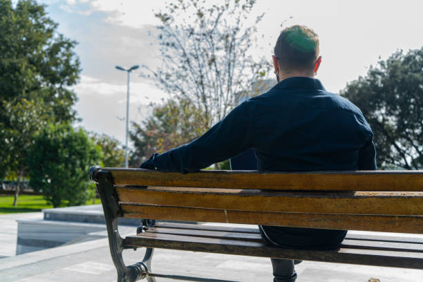 businessman, working, outdoors, park, sitting