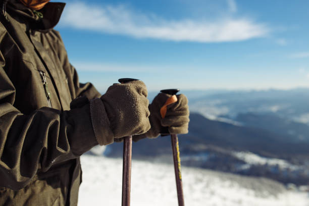 istock Nice young man skiing in the mountains. Active lifestyle in winter. 1283290021