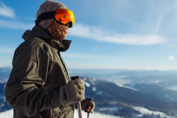 istock Nice young man skiing in the mountains. Active lifestyle in winter. 1283290042