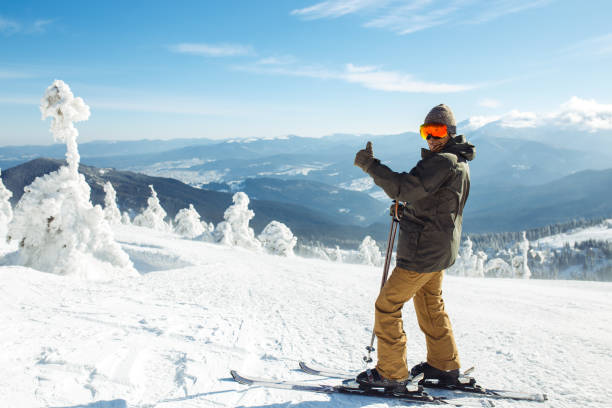 istock Nice young man skiing in the mountains. Active lifestyle in winter. 1283290119