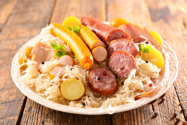 istock sauerkraut, cabbage, meat and potato 1283291817