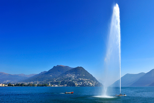 Fountain - Jet D'eau, Lake Geneva, Geneva, Switzerland