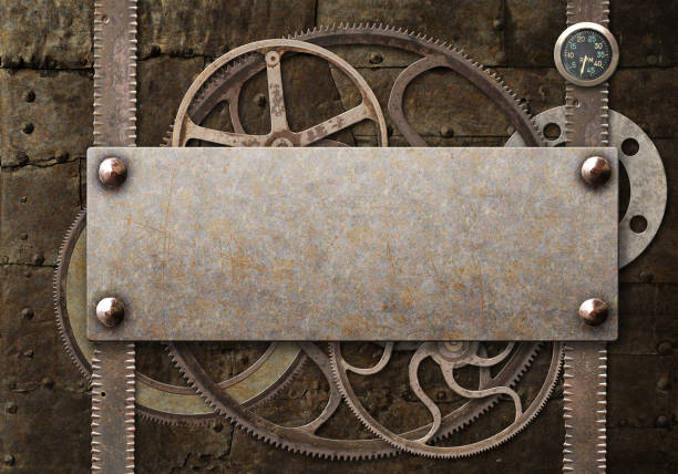 istock Grunge background in steampunk style 1283292850